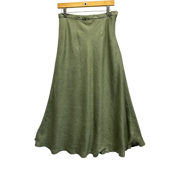Elegant Green Maxi Skirt - Picture 1 of 10